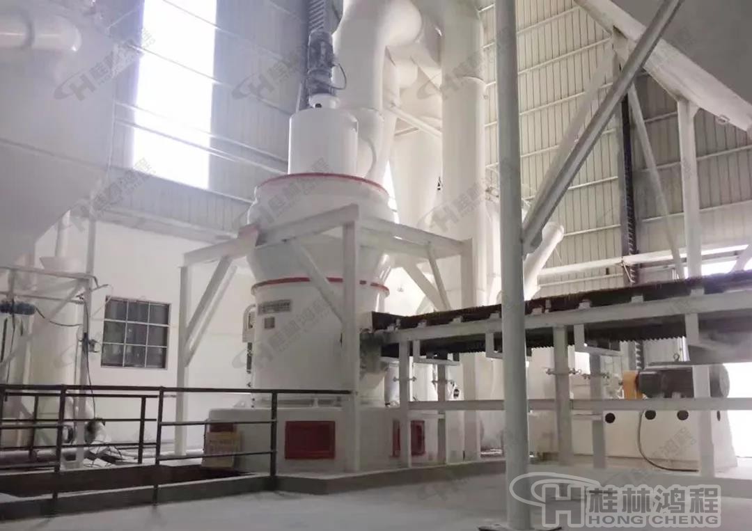 200目碳酸鈣磨粉機現場 200目碳酸鈣磨粉機現場